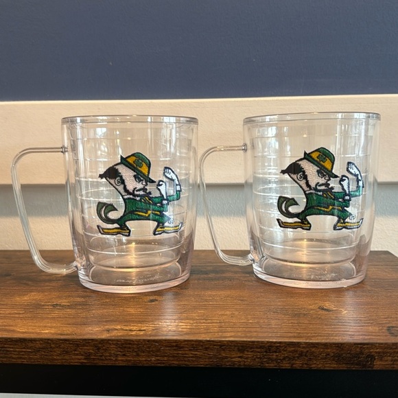 tervis Other - Notre Dame Fighting Irish 17 oz. Tervis Mug w handle Plastic set of 2